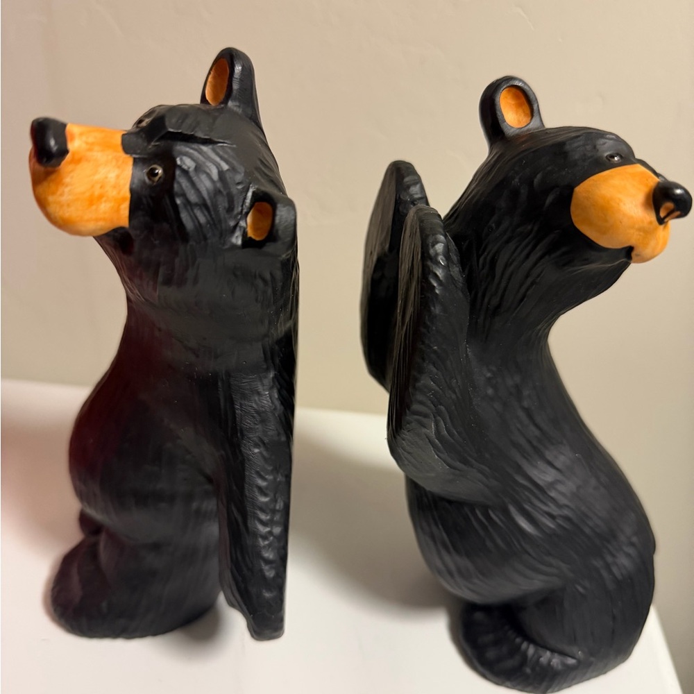 BearFoots Figurine bookends by Jeff Fleming